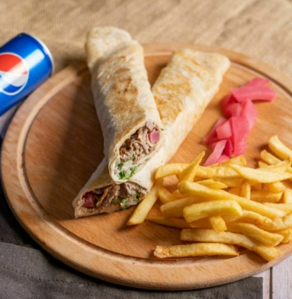 وجبة شاورما لحم
